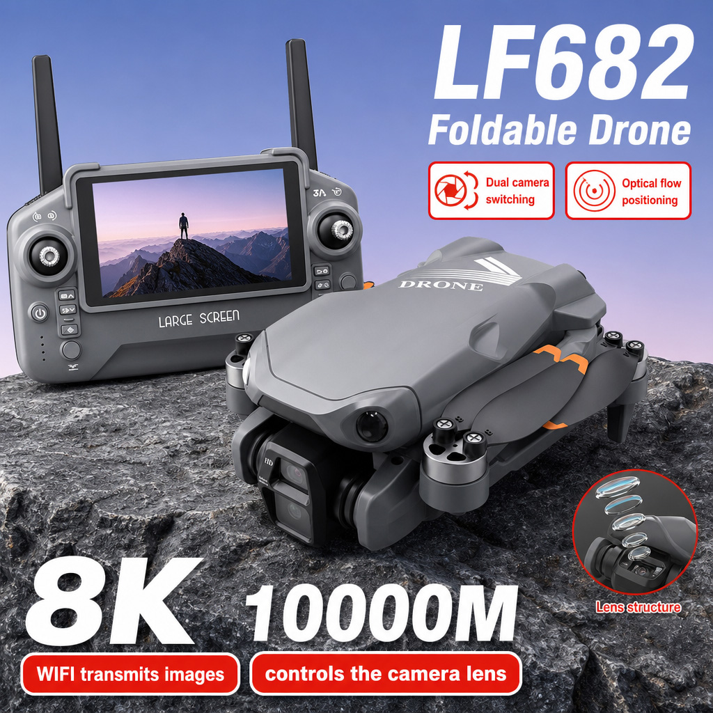 Drone Aerial Photography - Дрон для аэрофотосъемки LF682 с двумя