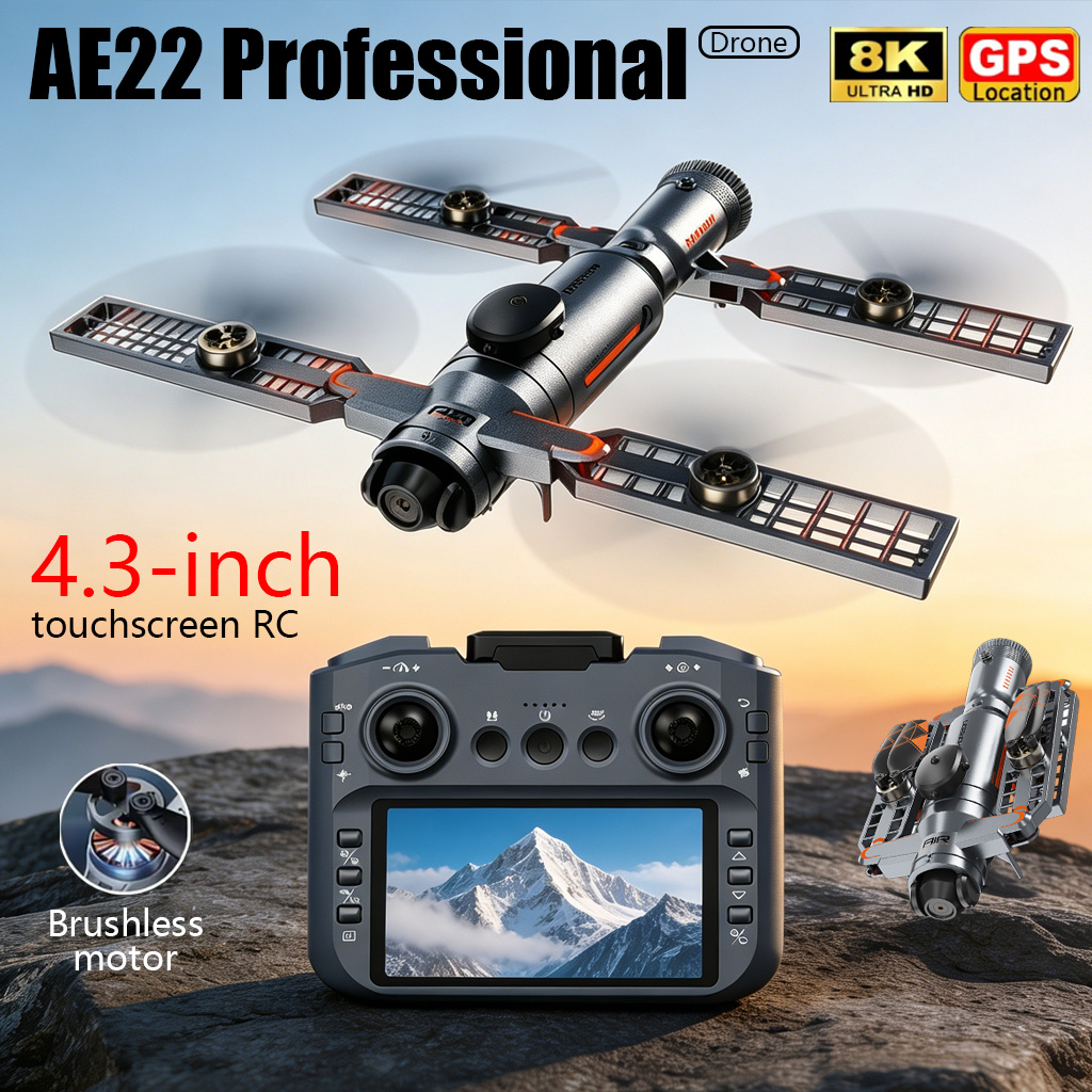 Drone Multispectral - Усовершенствованный складной дрон AE22 PRO MAX