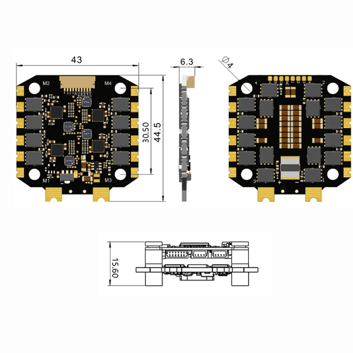 Полетный контроллер F405 F4 FC – обзор и цена Betaflight Fc F4