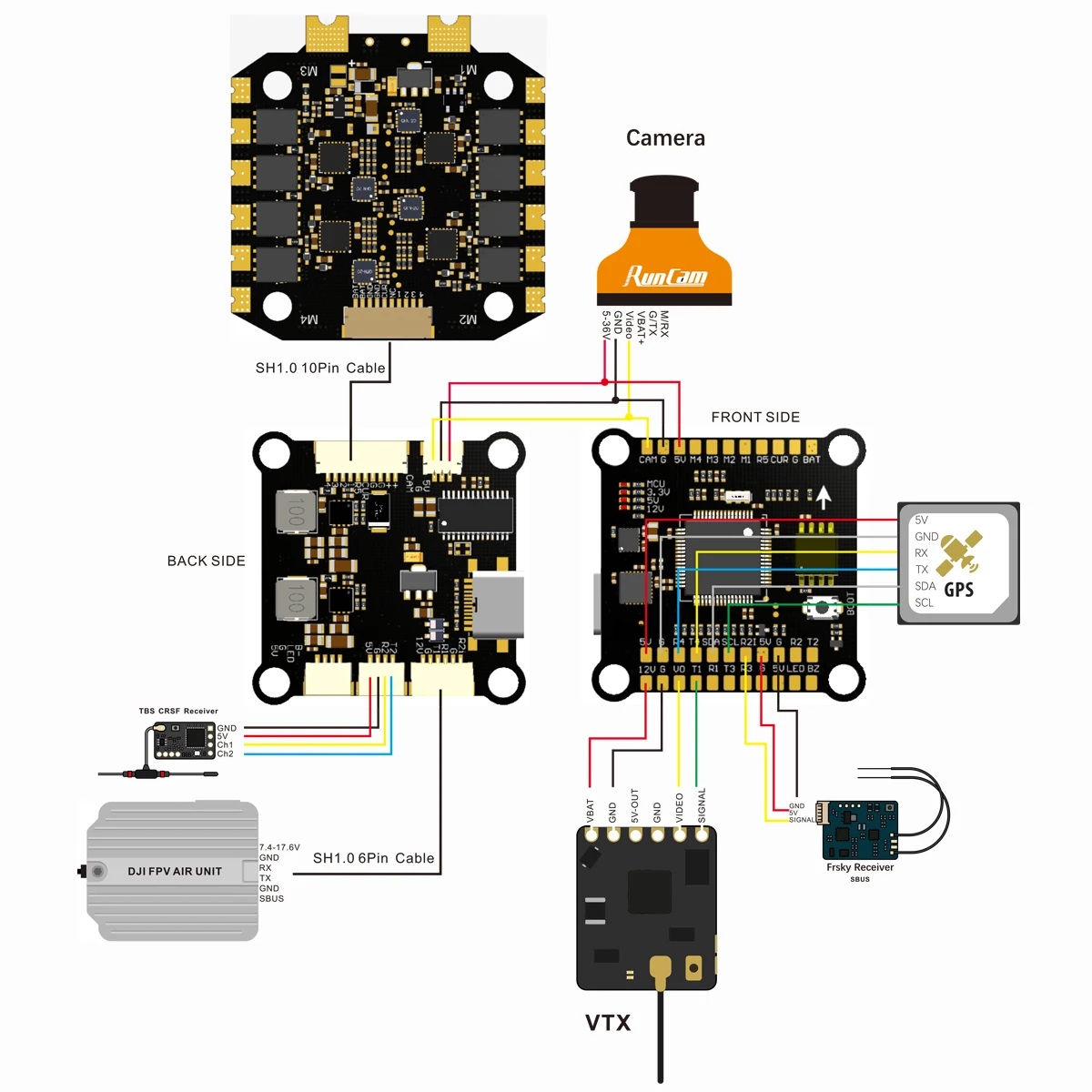 Контроллер полета F4 F405 F7 F – обзор и цена Betaflight Fc F7
