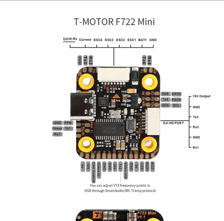 T-Motor MINI F7 FC & F45A 4-в- – обзор и цена Betaflight Fc F7